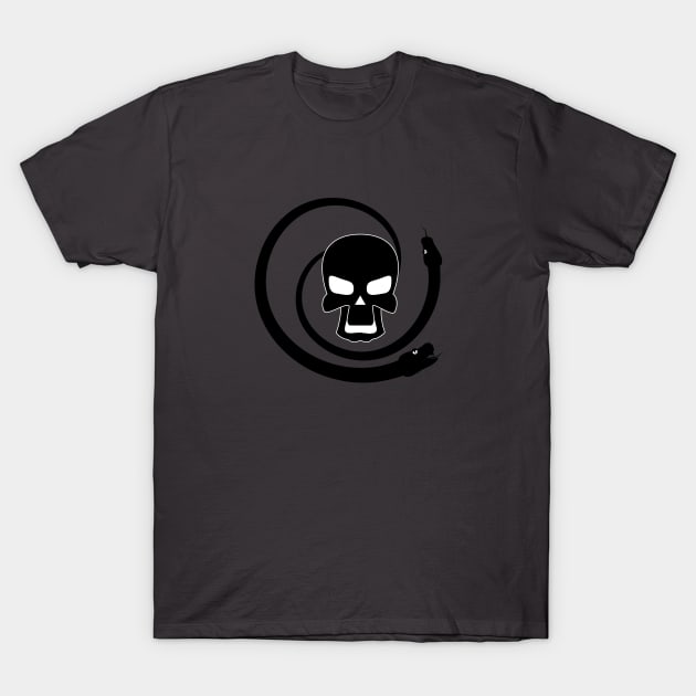 Skull with snakes T-Shirt by AnnArtshock